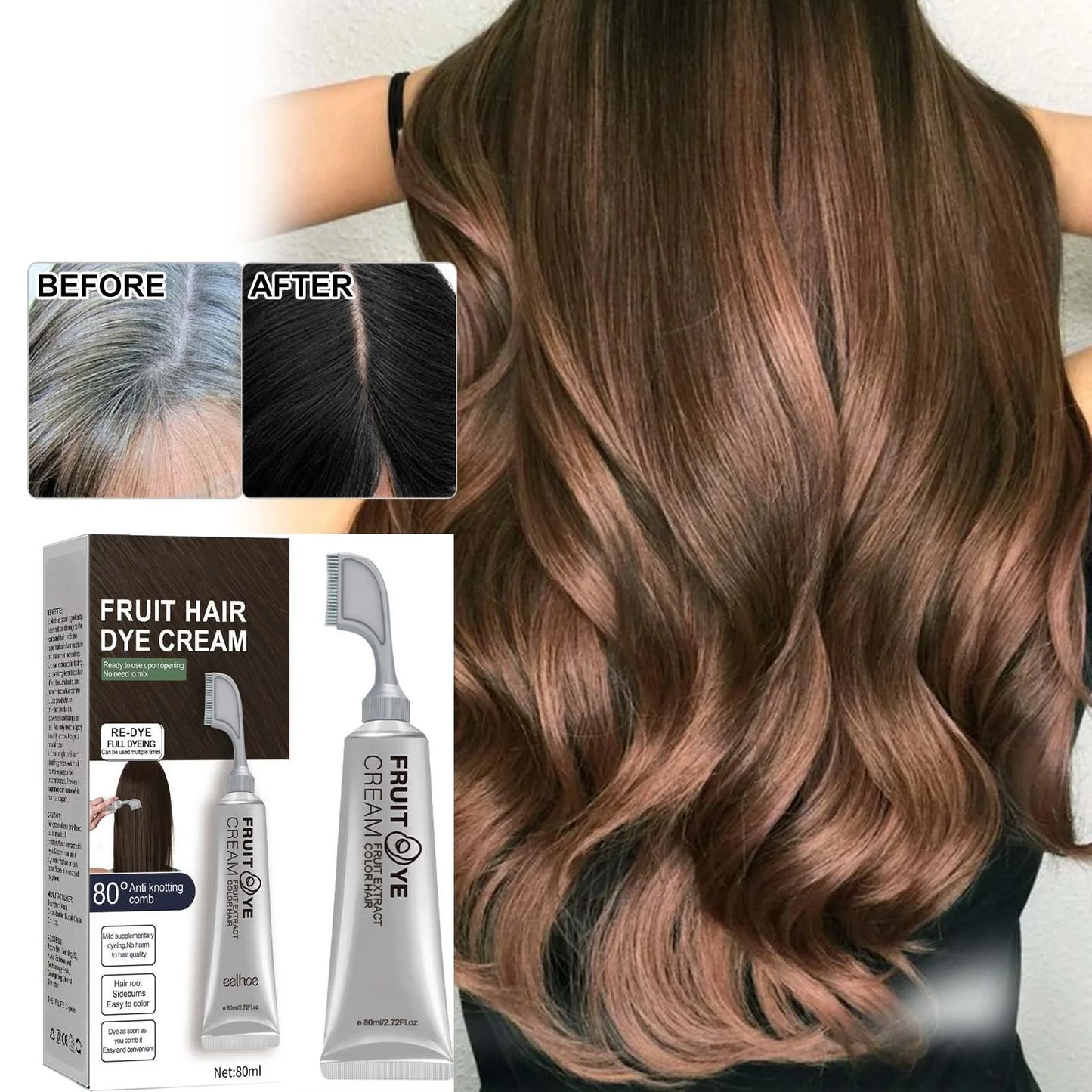 Crème de embaupour cheveux aux fruits noirs