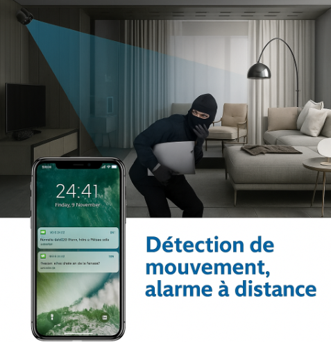 Mini caméra de surveillance WiFi